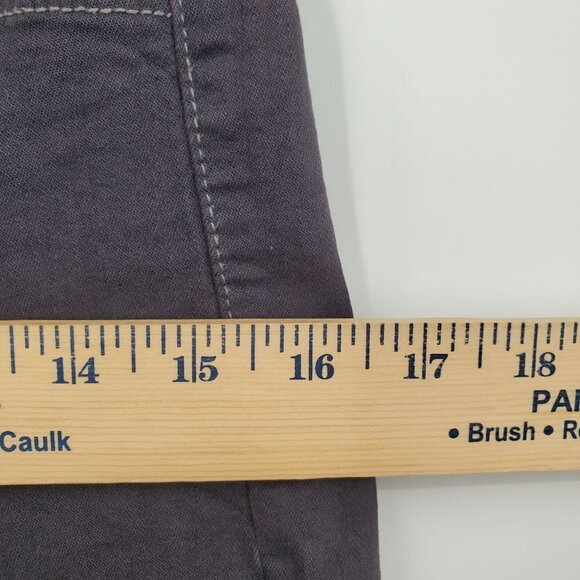 NYDJ Hi-Rise Slim Straight Jeans Ankle Stretch Solid Denim Size 2 Womens Black - Picture 12 of 12